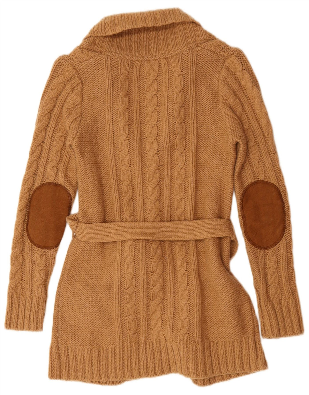 Maglione cardigan da donna Zara UK 10 piccolo nylon marrone