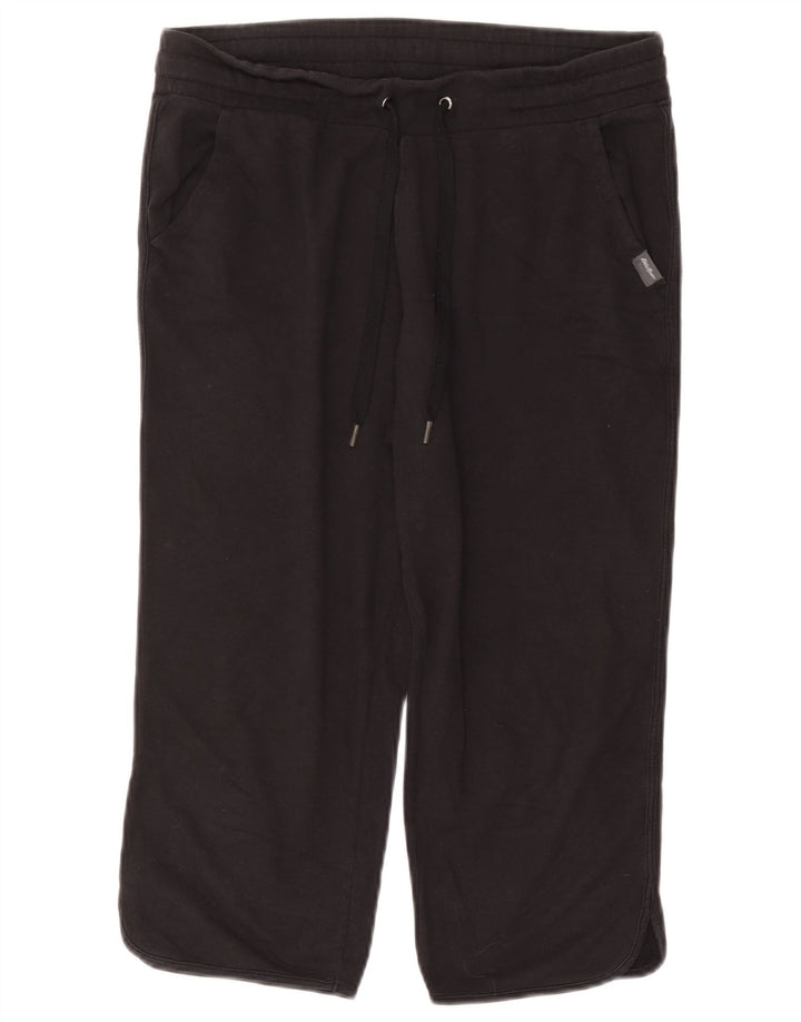 Pantaloni da tuta Capri da donna Eddie Bauer UK 12 medio nero