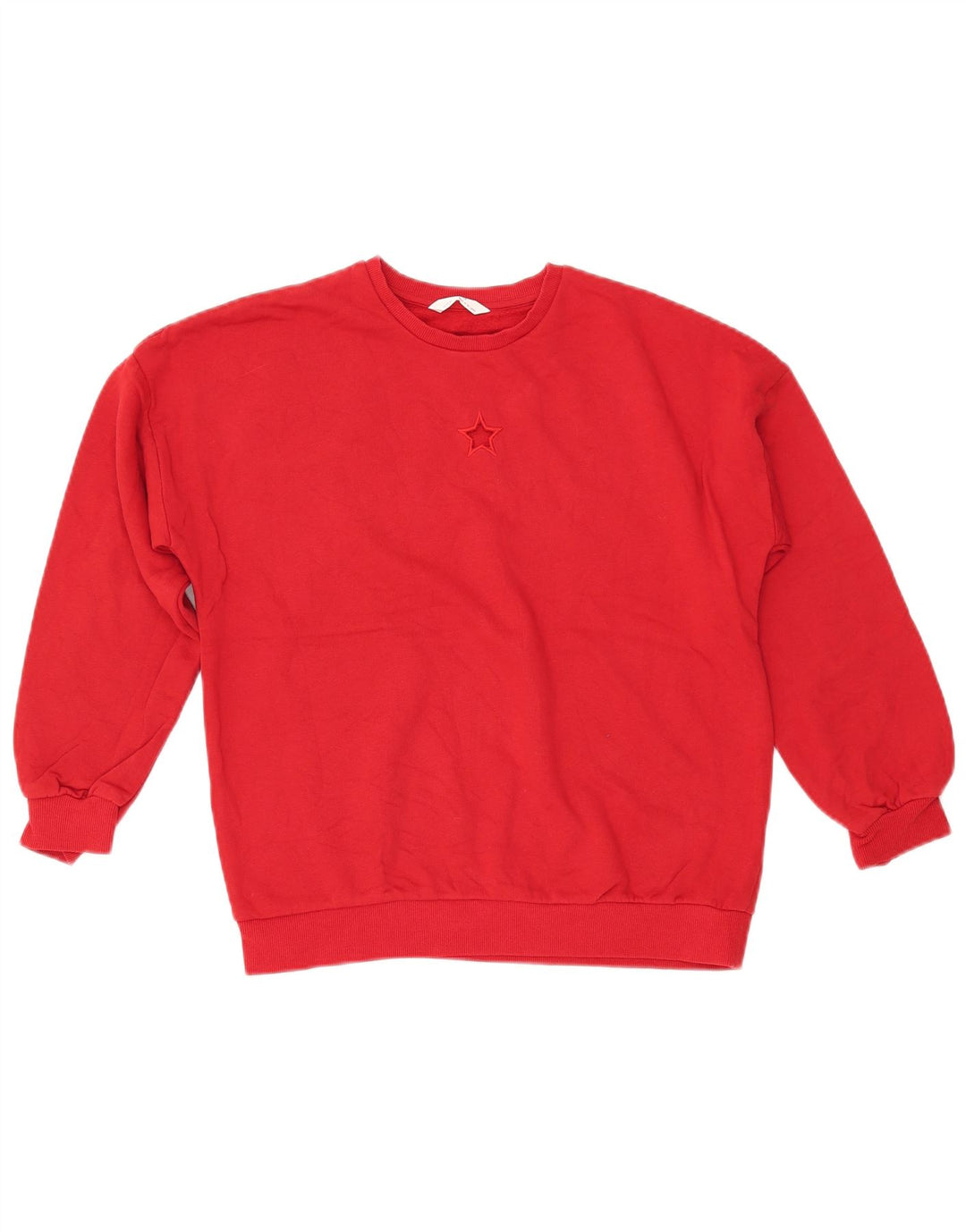 MARKS & SPENCER Felpa Maglia Bambina 12-13 Anni Cotone Rosso