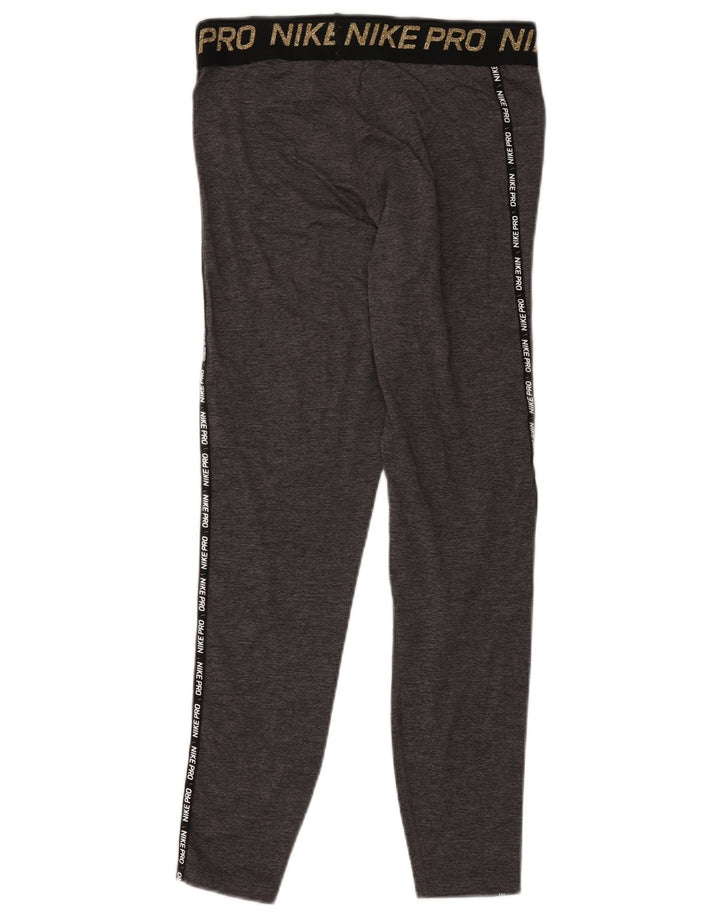 Leggings grafici NIKE da donna Dri Fit UK 12 color grigio medio
