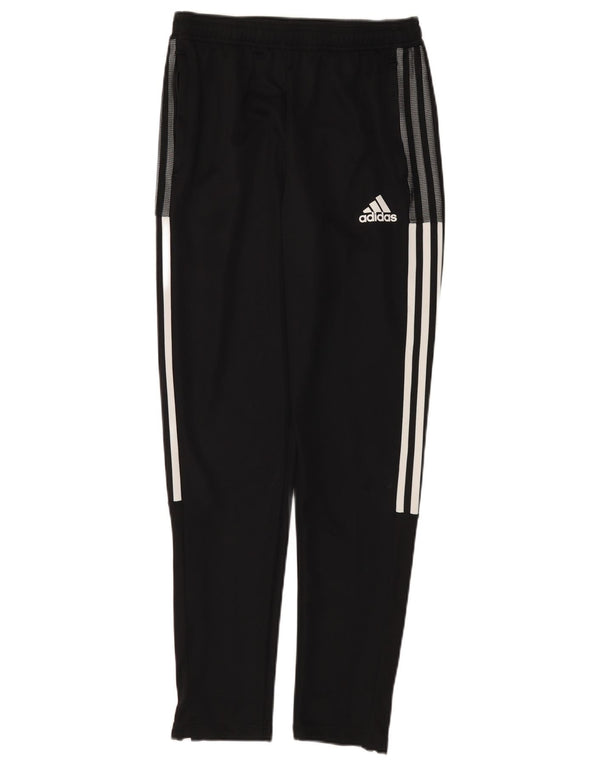 Pantaloni della tuta Adidas Aeroready da ragazzo 13-14 anni in poliestere nero