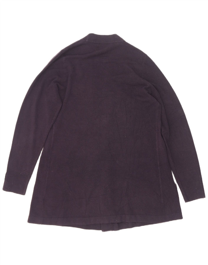 Maglione cardigan lungo da donna Marks & Spencer UK 12 medio blu navy