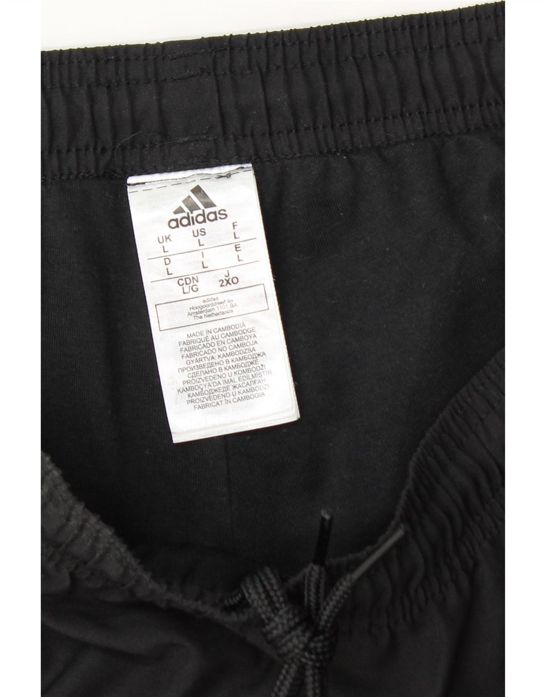 Pantaloni da tuta da uomo Adidas Joggers grandi neri in poliestere