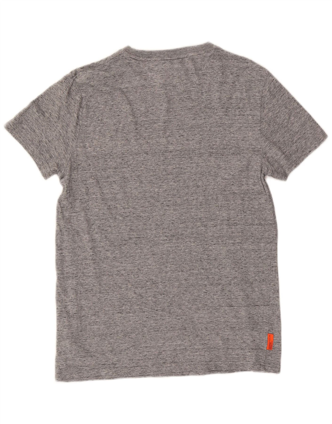T-shirt da uomo Superdry Top in cotone chiazzato grigio medio