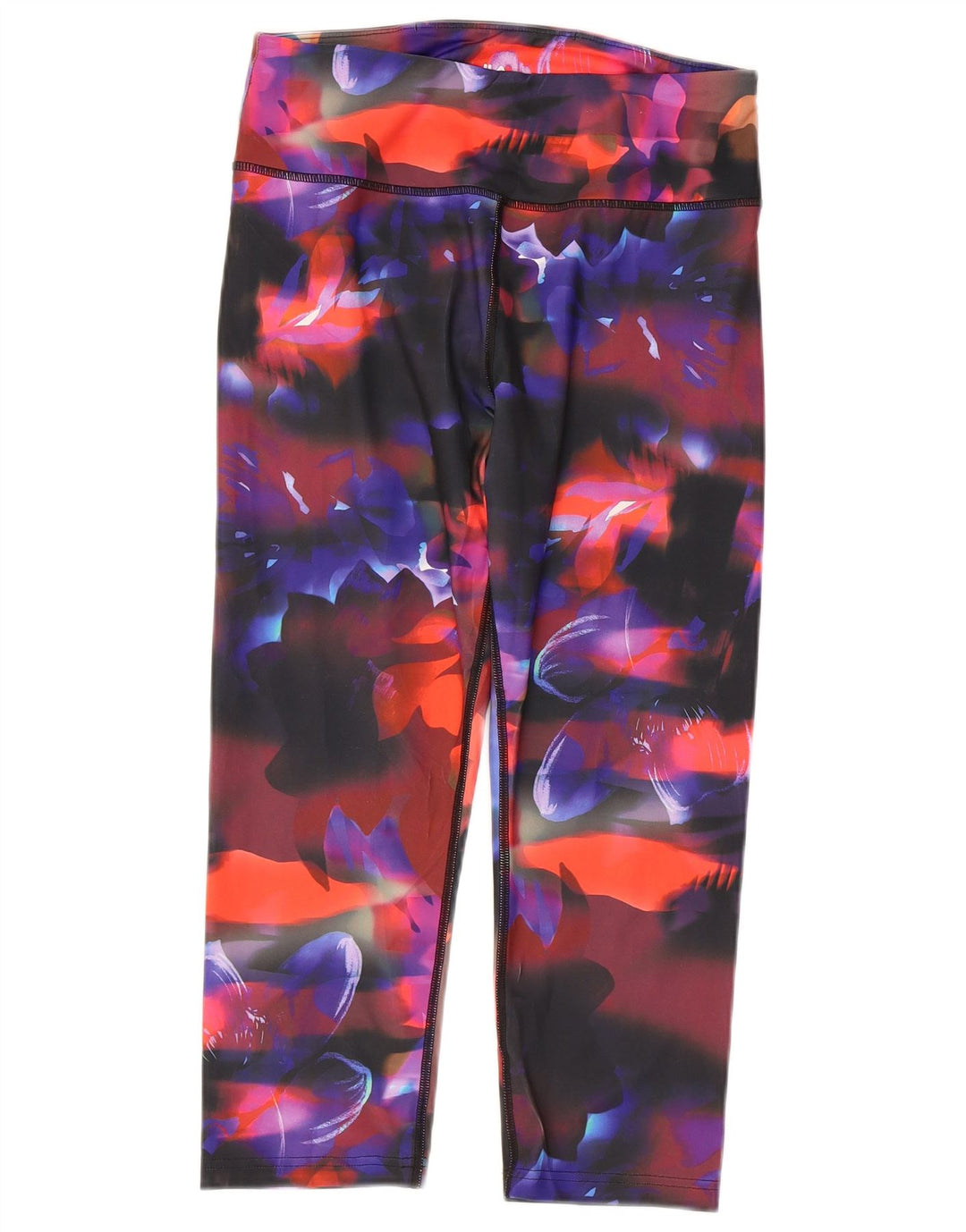 FILA Leggings Capri da donna UK 14 Grande poliestere floreale multicolore