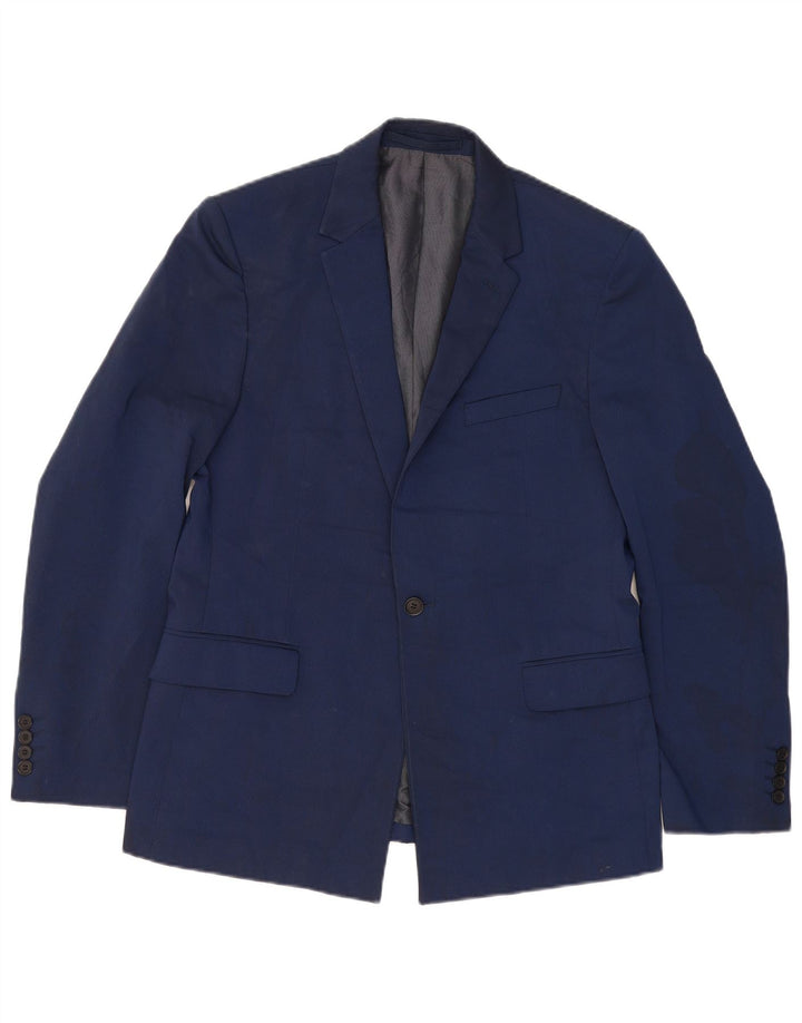 Giacca blazer a 1 bottone da uomo Marks & Spencer UK 40 grande blu navy classica