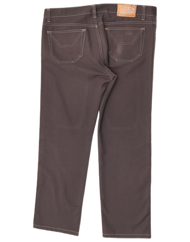 Jeans dritti da uomo Jeckerson W40 L30 cotone grigio