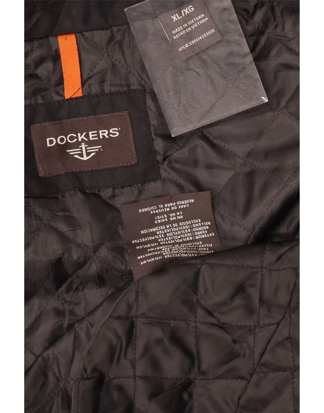 Giacca bomber da uomo Dockers UK 42 XL poliestere nero