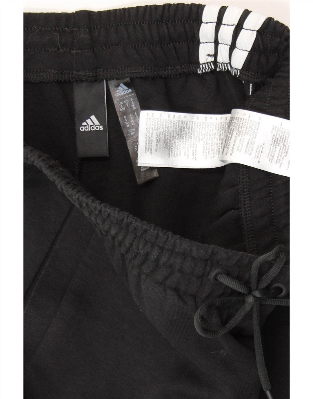 Pantaloni da tuta da donna ADIDAS Joggers UK 8/10 piccoli cotone nero