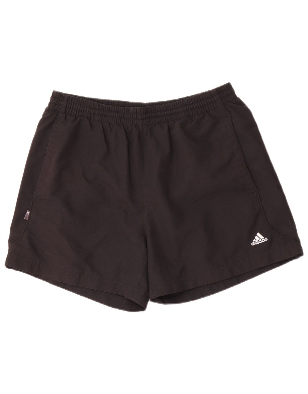 Pantaloncini sportivi da uomo Adidas medi neri in poliestere