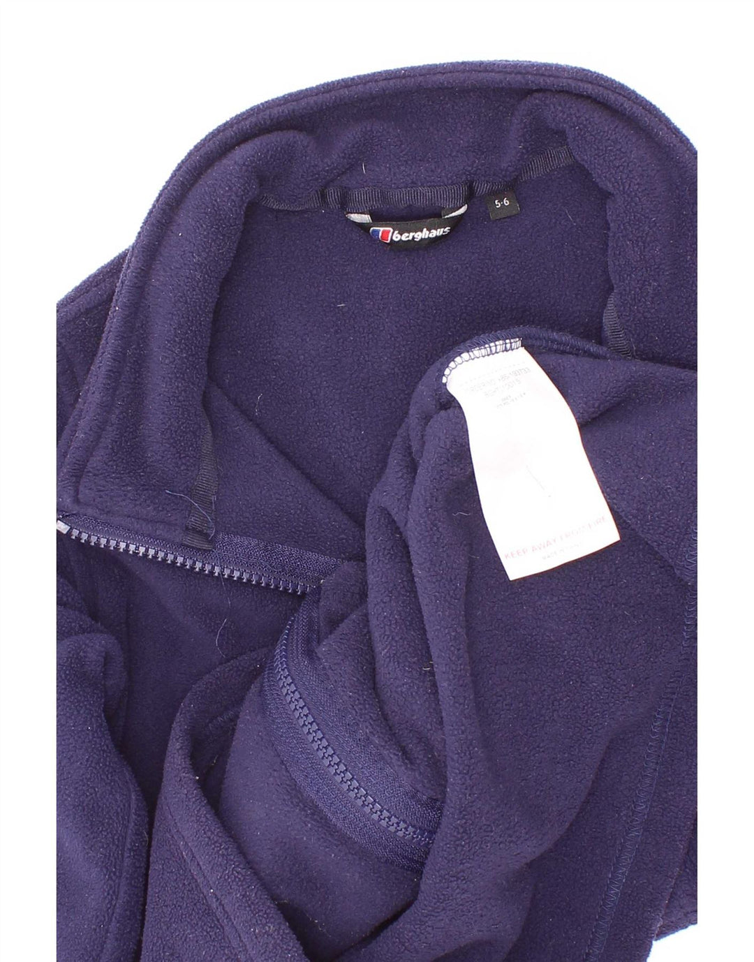 Giacca in pile foderata per ragazzi Berghaus 5-6 anni in poliestere blu navy