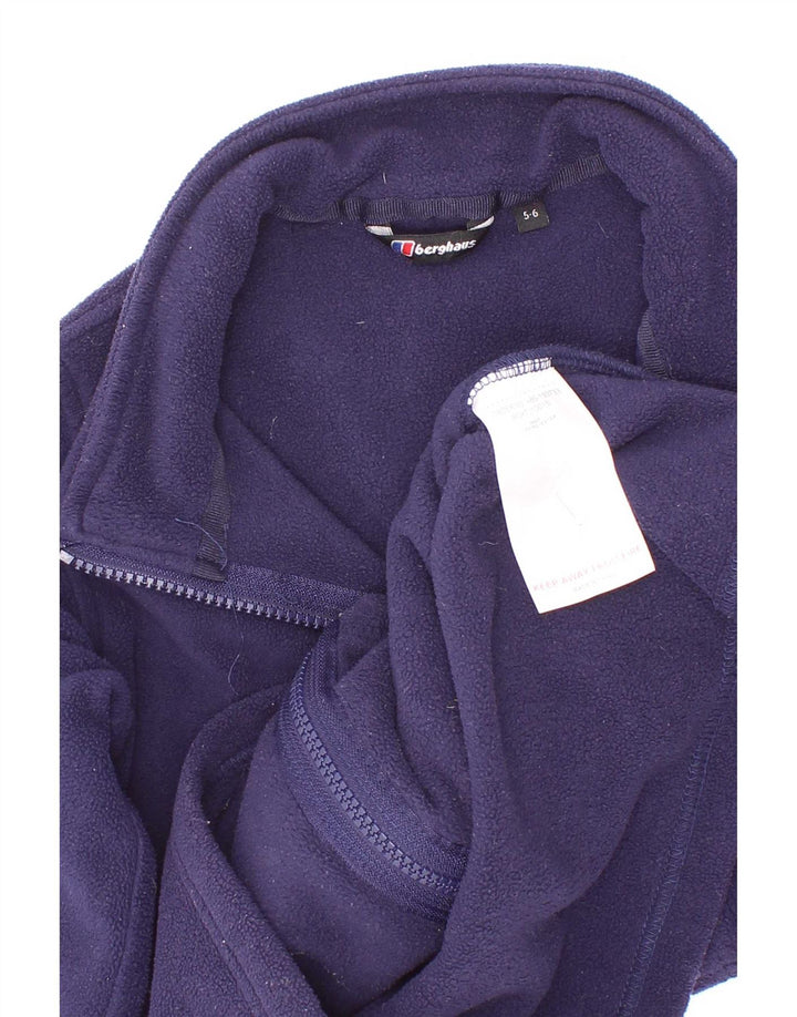 Giacca in pile foderata per ragazzi Berghaus 5-6 anni in poliestere blu navy
