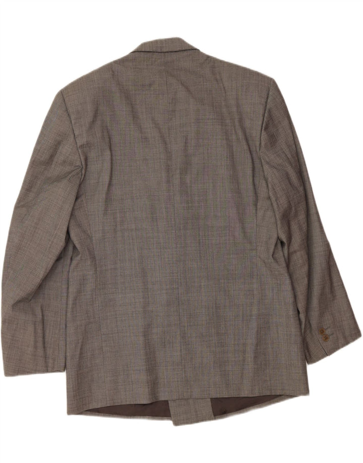 Giacca Blazer Doppiopetto Uomo TRUSSARDI IT 52 XL Grigio Lana Vergine