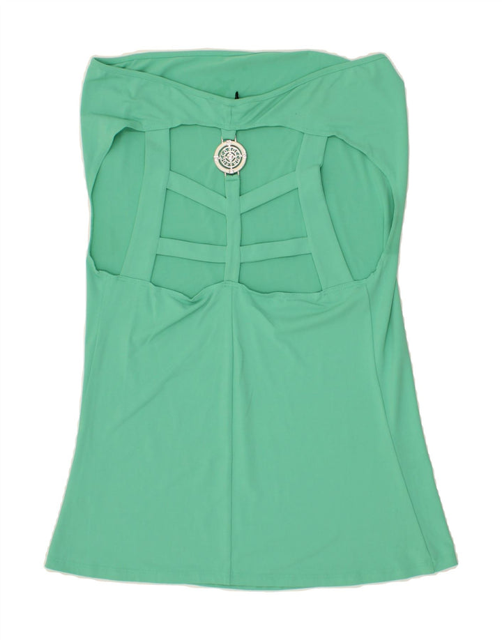 ROCCOBAROCCO Womens Off Shoulder Top IT 52 2XL Green Acrylic Vintage Roccobarocco and Second-Hand Roccobarocco from Messina Hembry 