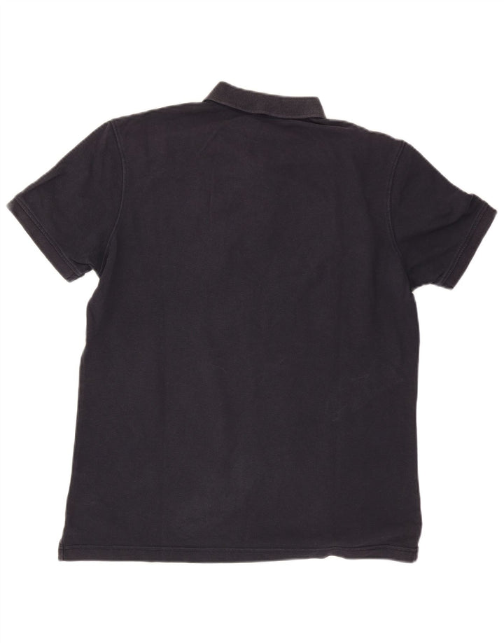Polo da uomo Napapijri grande in cotone blu navy