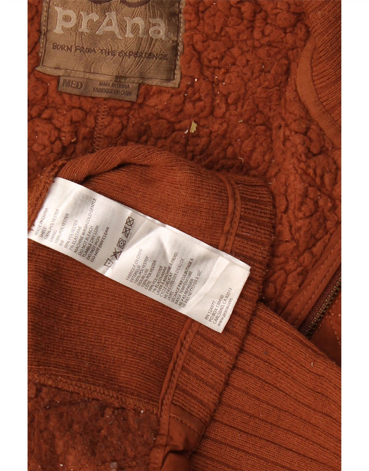 Gilet trapuntato sherpa da donna Prana UK 14 poliestere marrone medio