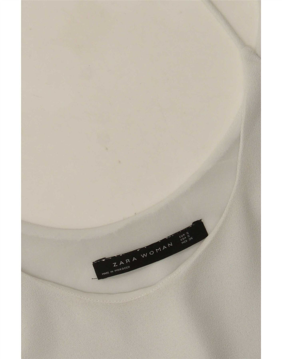 Canottiera Zara da donna UK 10 piccola bianca