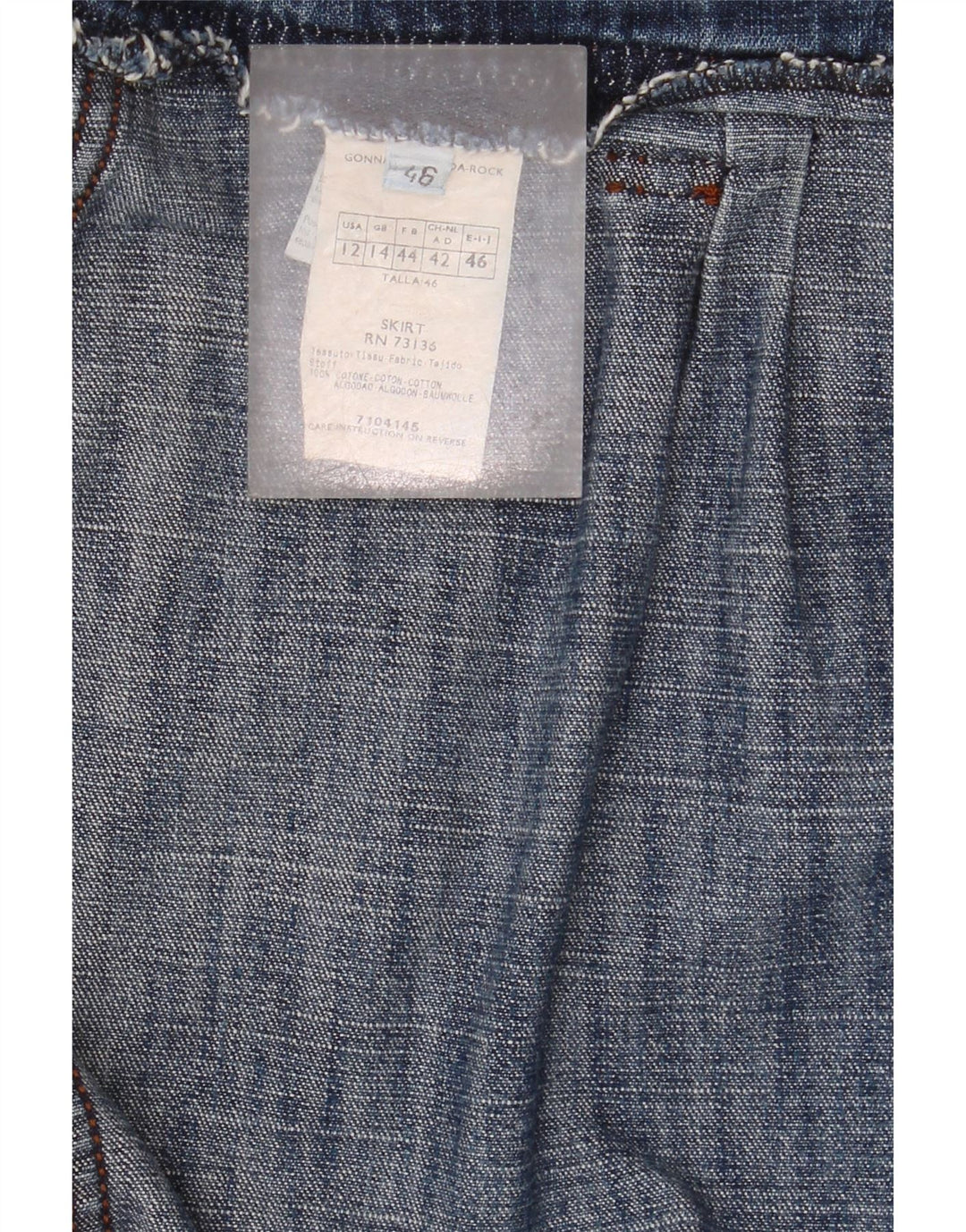 Gonna in denim da donna Max & Co. UK 14 grande W32 cotone blu