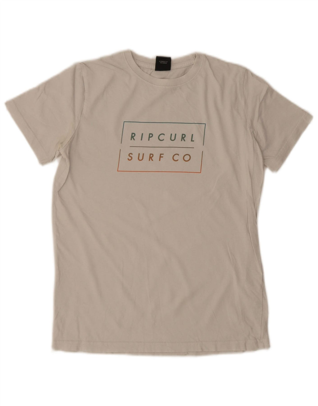 T-shirt grafica da ragazzo Rip Curl Top 13-14 anni in cotone bianco