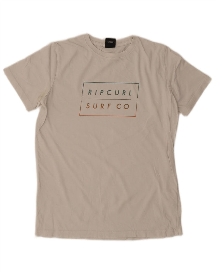 T-shirt grafica da ragazzo Rip Curl Top 13-14 anni in cotone bianco