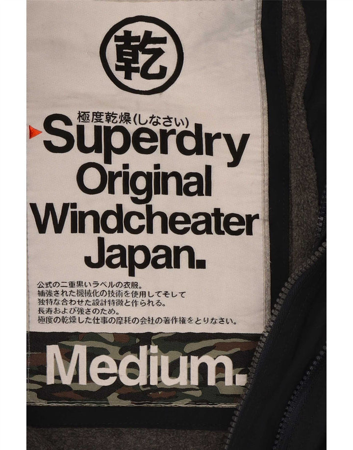 Giacca a vento da uomo Superdry The Windcheater UK 38 medio blu navy