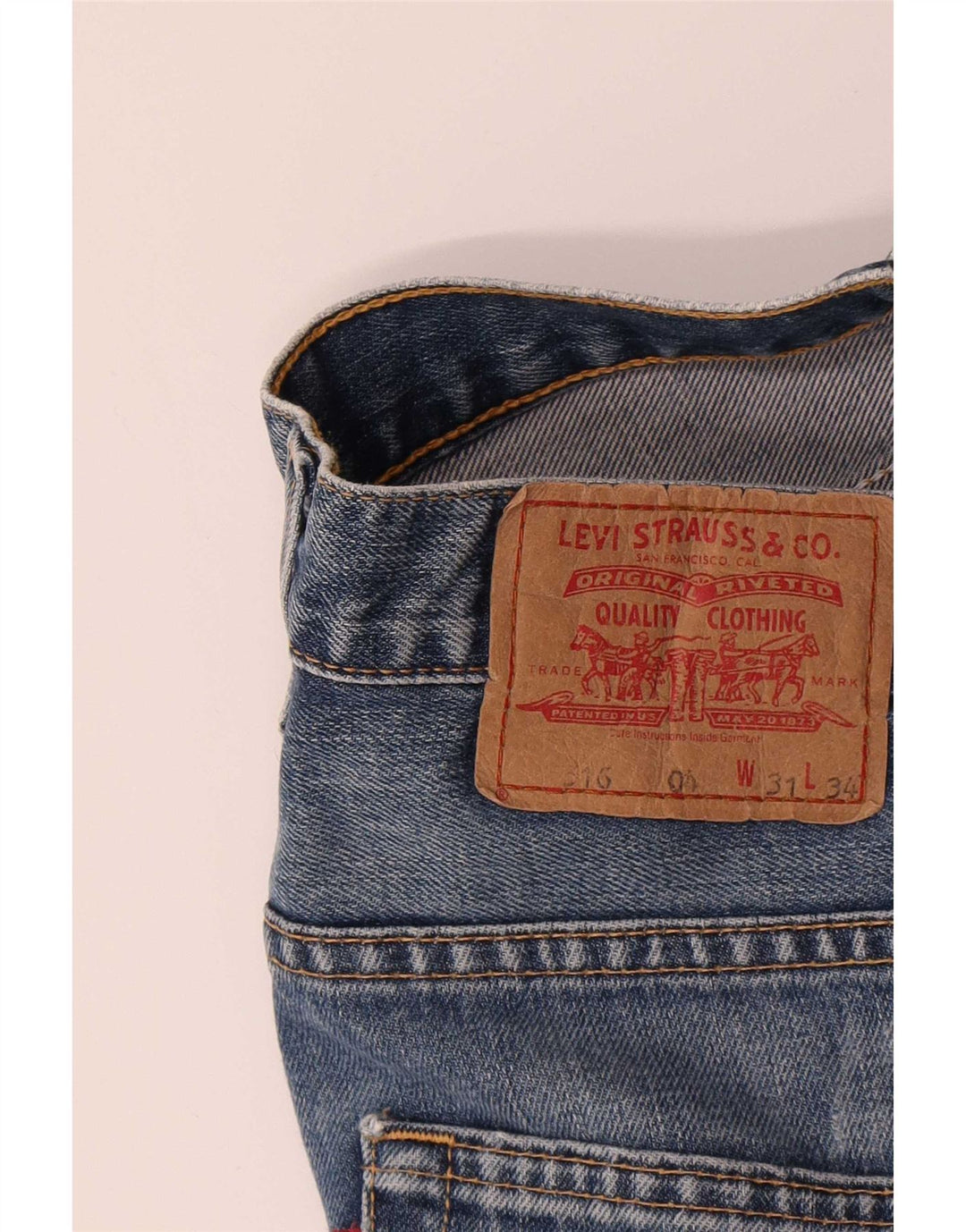 Jeans Levi's 516 Bootcut da donna W31 L34 cotone blu