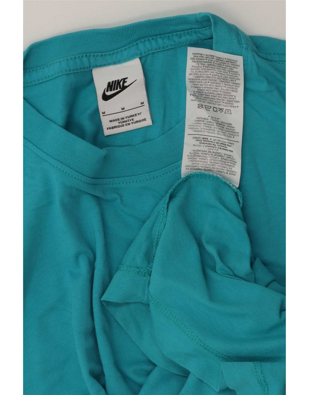 T-shirt da uomo Nike Top in cotone blu medio