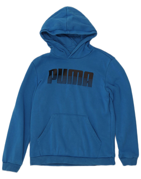 Felpa con cappuccio grafica PUMA per ragazze 13-14 anni in cotone blu