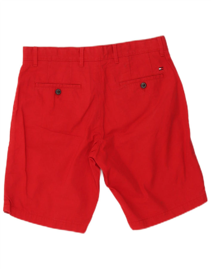 Pantaloncini chino da uomo Tommy Hilfiger W30 cotone rosso medio