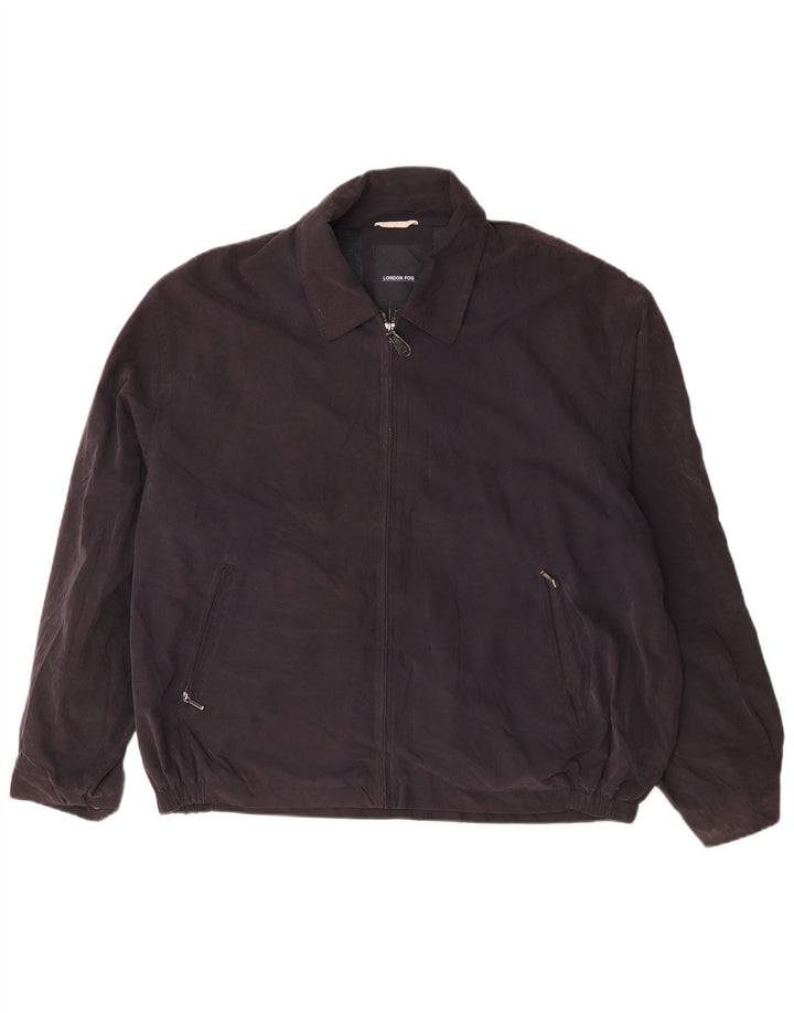 Giubbotto bomber da uomo LONDON FOG UK 42 XL poliestere blu navy
