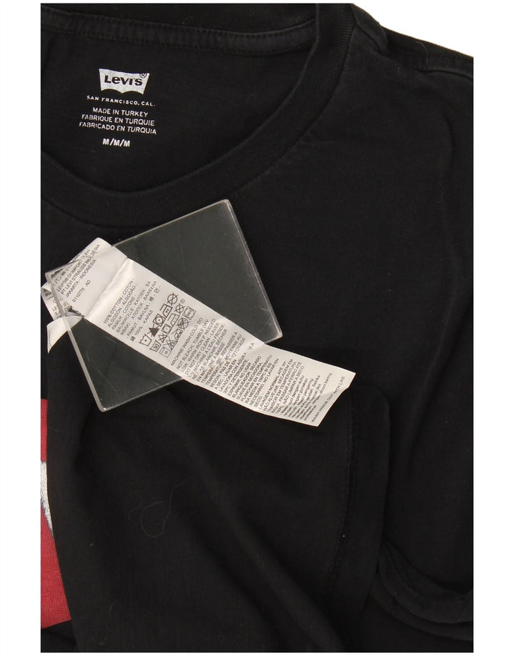 T-shirt grafica da uomo Levi's Top in cotone nero medio