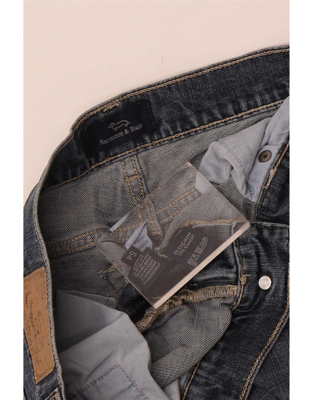 Jeans slim da uomo Harmont & Blaine W36 L31 cotone blu