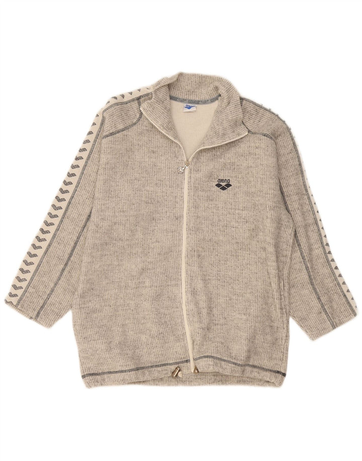 Giacca sportiva da donna con grafica Arena IT 44 Cotone grigio medio