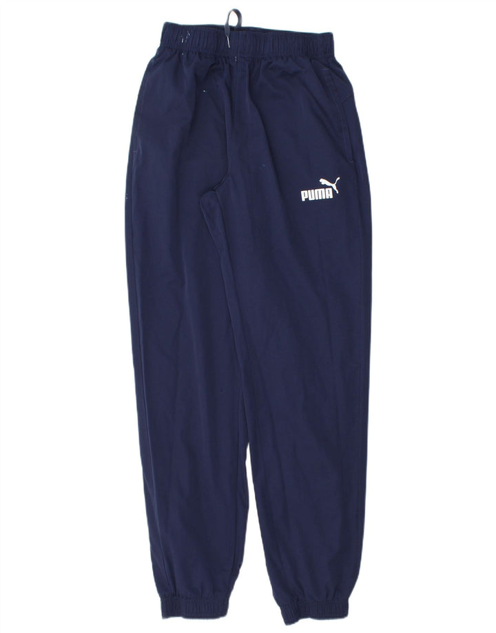 Pantaloni da tuta da uomo PUMA Joggers piccoli in poliestere blu navy