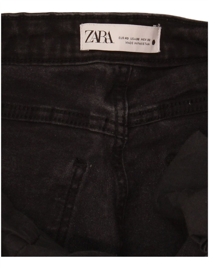 Jeans slim da donna Zara EU 40 medio W30 L25 neri