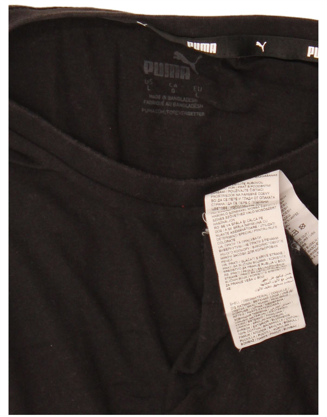 T-shirt grafica PUMA da uomo grande nera