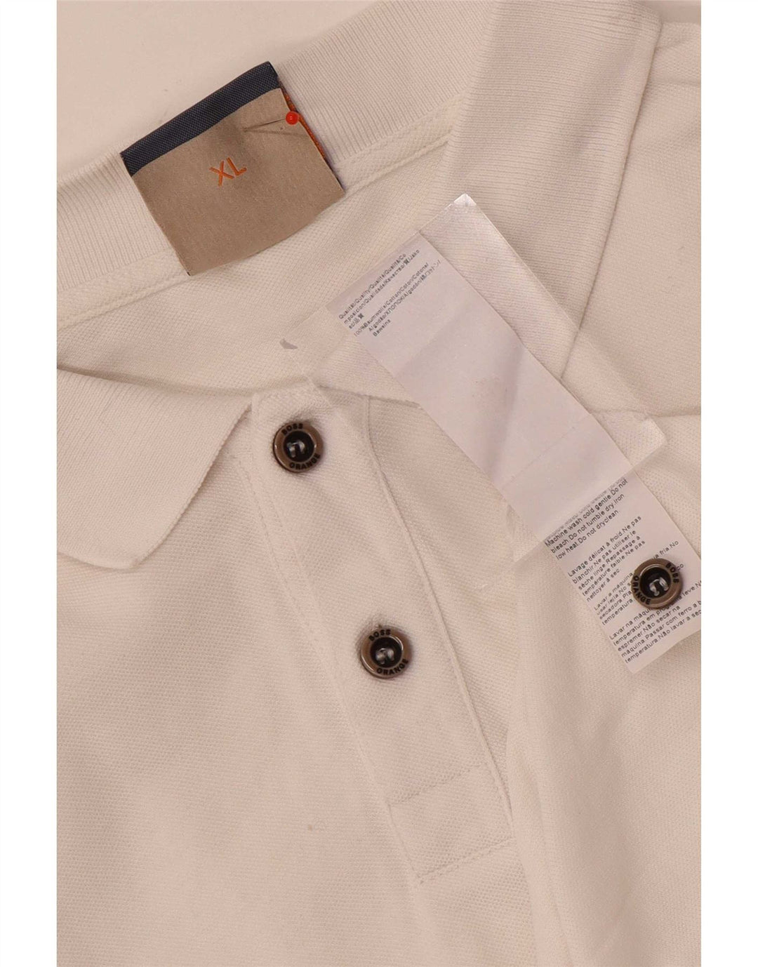 Polo da uomo Hugo Boss XL in cotone bianco