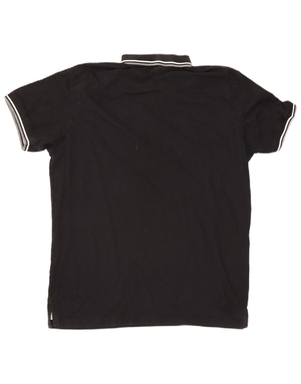 Polo da uomo Jack & Jones 2XL cotone a righe nere