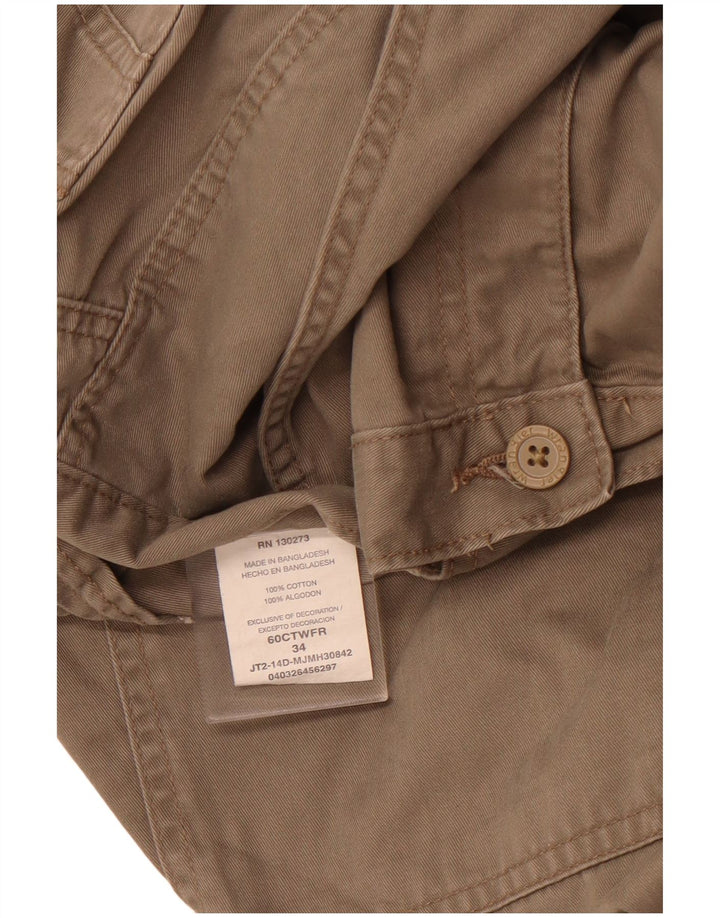 Pantaloncini cargo da uomo WRANGLER W34 grandi in cotone marrone