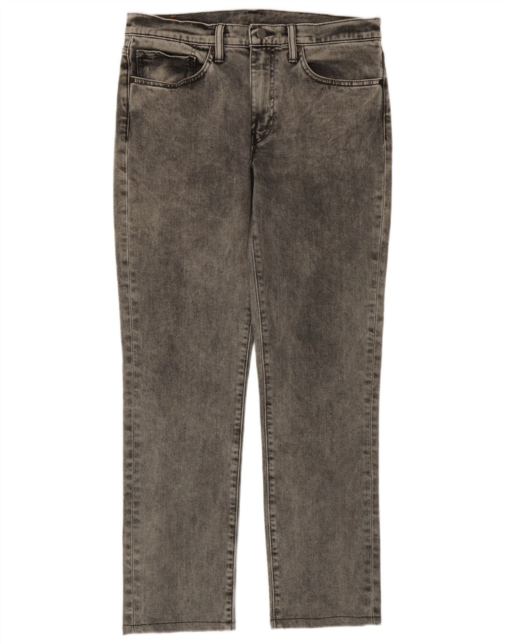 Levi's Uomo 511 Slim Jeans W34 L31 Cotone Grigio