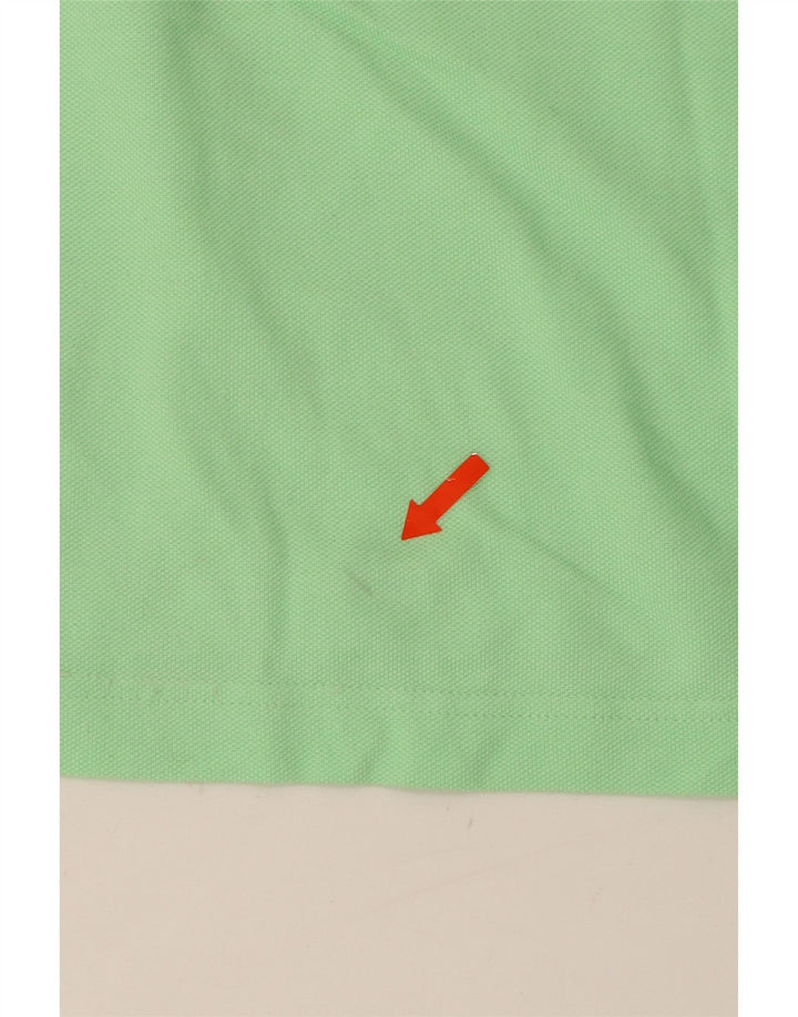 TOMMY HILFIGER Mens Polo Shirt Medium Green Cotton Vintage Tommy Hilfiger and Second-Hand Tommy Hilfiger from Messina Hembry 