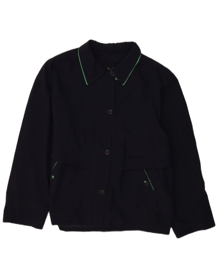 Giubbotto bomber oversize da donna BIAGGINI IT 50 XL poliestere blu navy