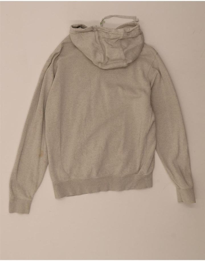 Felpa con cappuccio grafica Nike da uomo piccola in cotone grigio