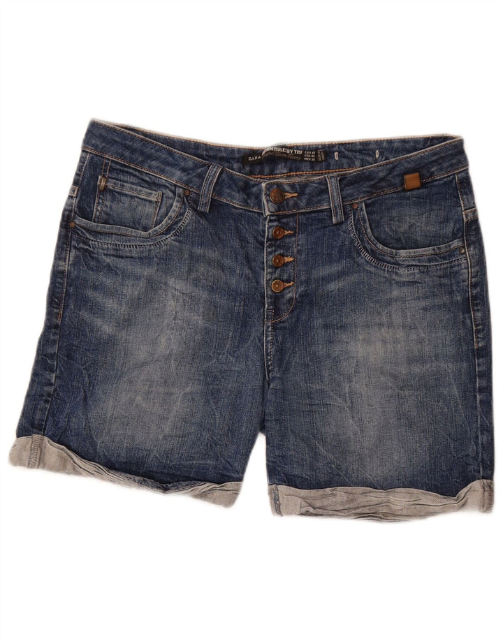 Pantaloncini di jeans da donna ZARA EU 40 medi W30 blu