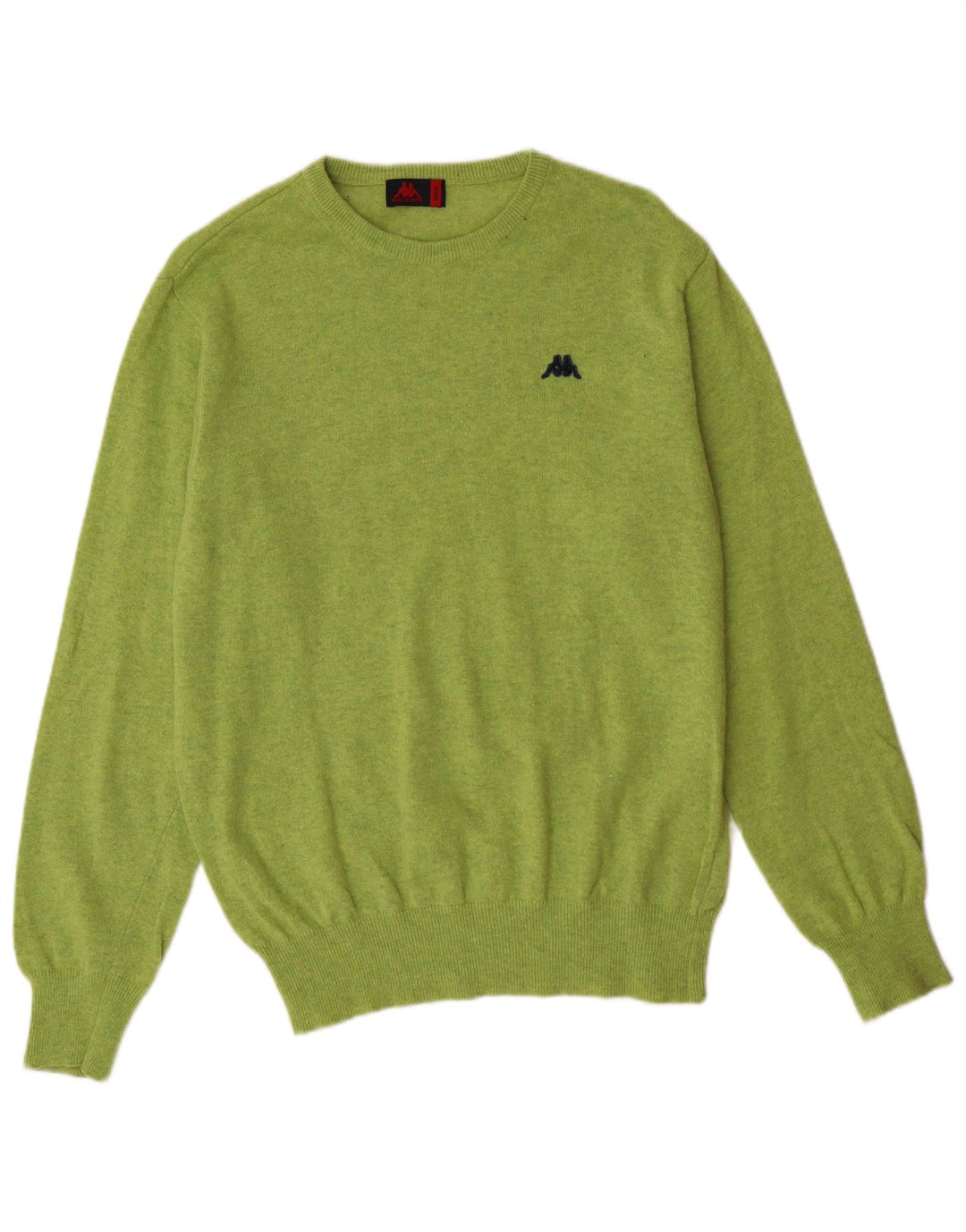 Maglione da uomo girocollo KAPPA piccolo in lana d'agnello verde