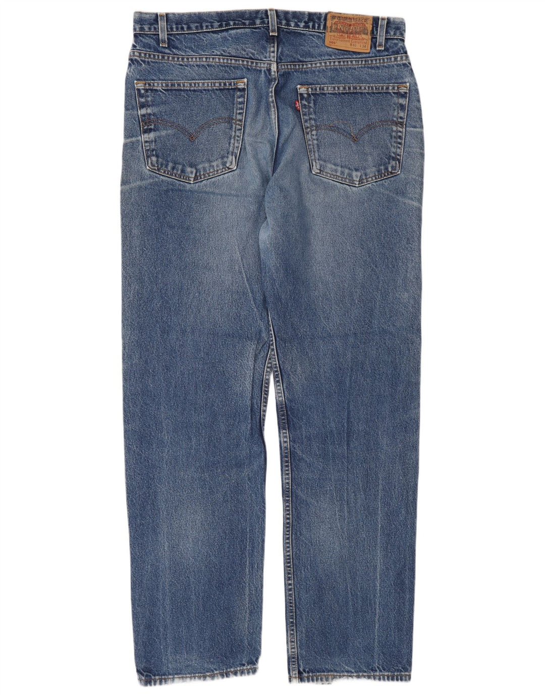 Jeans dritti da uomo Levi's 505 vestibilità regolare W40 L34 cotone blu