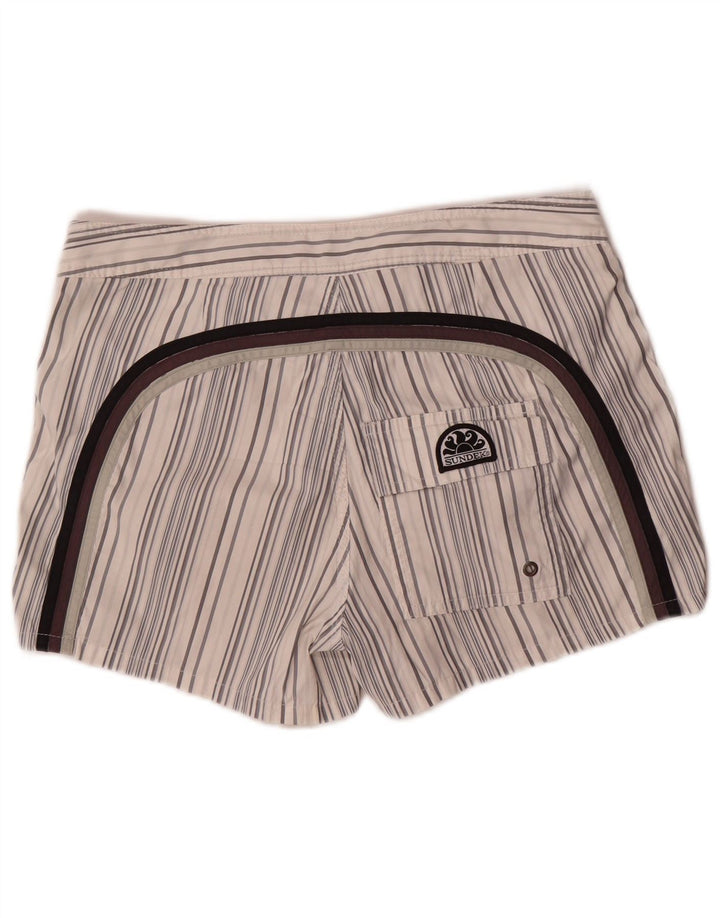 Pantaloncini da bagno da uomo Sundek Poliestere a righe bianche medie