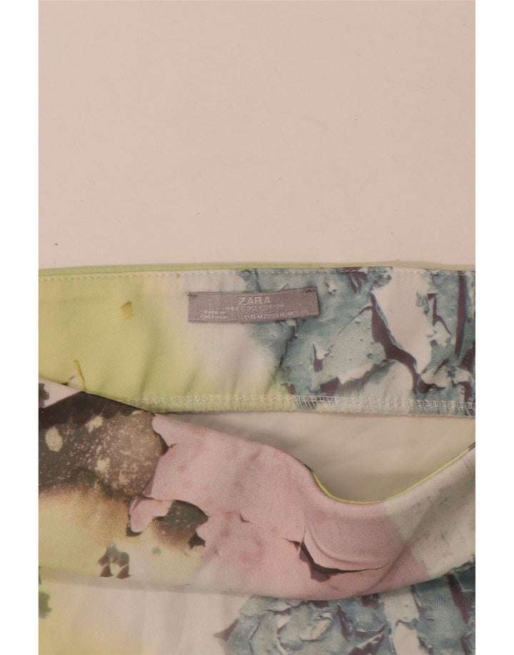 Gonna a tubino con motivo astratto Zara da donna media W28 multicolore