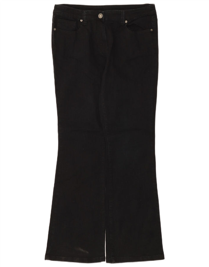Jeans bootcut autografi da donna Marks & Spencer UK 14 grandi W34 L33 neri