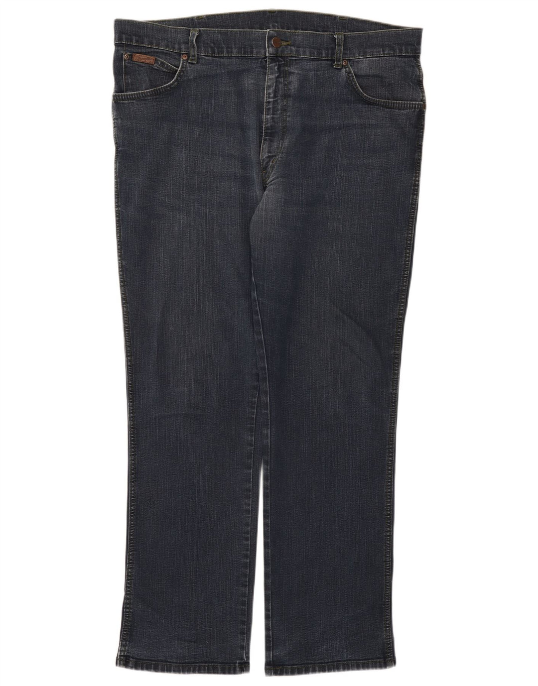 Jeans dritti elasticizzati Texas Wrangler da uomo W40 L32 cotone blu